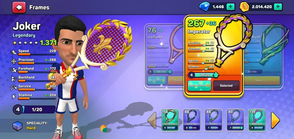 Mini Tennis Mod APK Gameplay